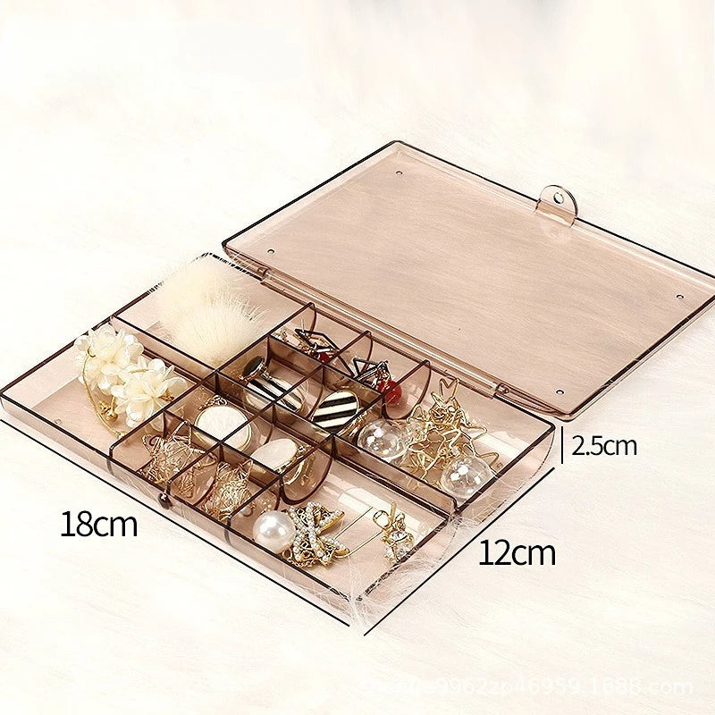 Transparent Jewelry Box Earring Necklace Bracelet Frame