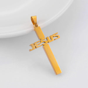 Stainless Steel Cross Pendant - Men and Women Jewelry