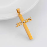 Stainless Steel Cross Pendant - Men and Women Jewelry
