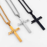 Stainless Steel Cross Pendant - Men and Women Jewelry