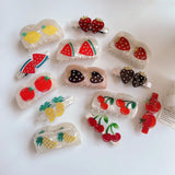 Fruit Hair Clip Set of 3, Strawberry, Tomato, Lemon
