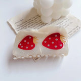 Fruit Hair Clip Set of 3, Strawberry, Tomato, Lemon
