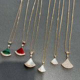 Sterling Silver Skirt Necklace Classic Spot Collar Chain Women's Gift