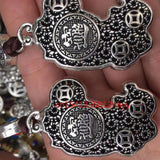 Hand-Carved Tibetan Silver Pixiu Pendant Charm