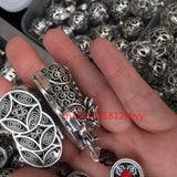 Hand-Carved Tibetan Silver Pixiu Pendant Charm
