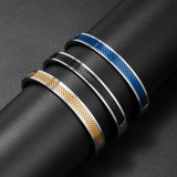 Men's Twist Bracelet Titanium Steel Valentines Birthday Gift