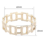 Unisex Punk Style Geometric Gold Bangle Cuff Bracelet