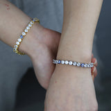 Crystal Tennis Bracelet Eye Bead CZ Bangles