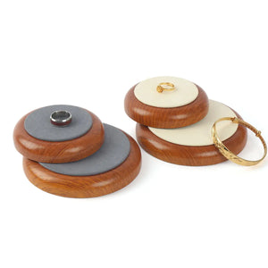 Wooden Jewelry Plate Ring Bracelet Display Tray Counter Storage