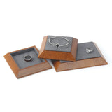 Wooden Jewelry Plate Ring Bracelet Display Tray Counter Storage