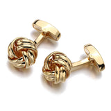 Silver Metal Knot Cufflinks Christmas Gift for Men