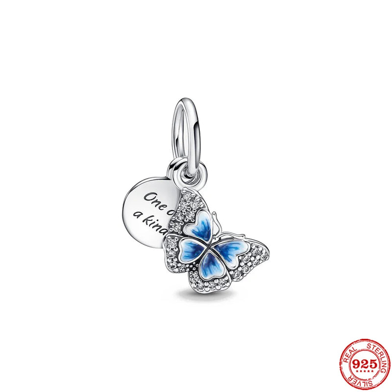SilverSpring Flowers Butterfly Bracelet Charms Beads For Women