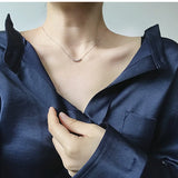 925 Silver Beads Necklace Hot Generous Clavicle Chain