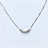 925 Silver Beads Necklace Hot Generous Clavicle Chain