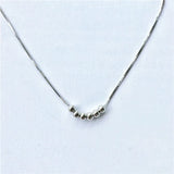 925 Silver Bead Necklace for Women