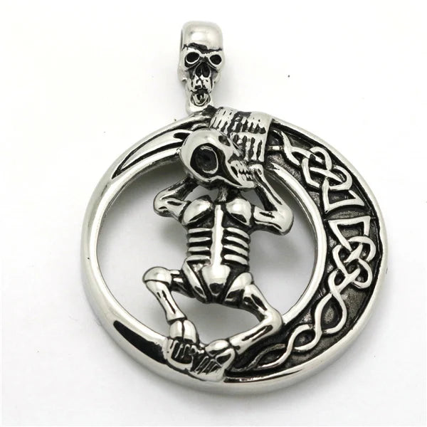 Party Punk Skull Pendant Stainless Steel Band Hot!