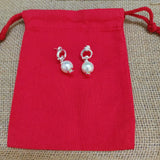 Spanish S925 Silver Pearl Earrings Lightweight Jewelry