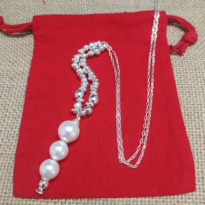 Spanish Silver S925 Beads String Pearl Bracelet Gift