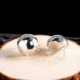 Spherical Silver Ornaments Earrings S925 Silver Women's Earrings