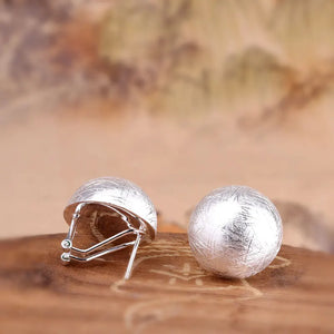 Spherical Silver Ornaments Earrings S925 Silver Women's Earrings
