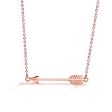 925 Sterling Silver Arrow Pendant Necklace 18 inches Choker Gift