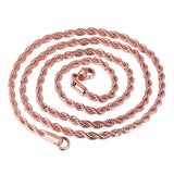Stainless Steel Rope Chain Choker Necklace for Men Women