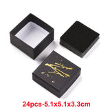 Hot Stamping Cardboard Jewelry Boxes for Rings Watches Necklaces Earrings