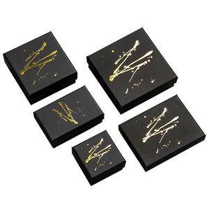 Hot Stamping Cardboard Jewelry Boxes for Rings Watches Necklaces Earrings