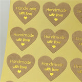 Love Heart Hot Stamp Stickers 200Pcs
