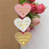 Love Heart Hot Stamp Stickers 200Pcs