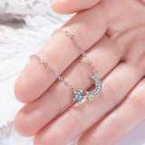 Hot Star Moon Style 925 Silver Bracelet Women Bangle Accessory