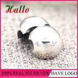 Sterling Silver Heart Clip Charm Beads Fit Charms Bracelet 925 Jewelry