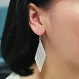 Hot Silver Net Chain Bracelets Earrings Set for Women