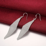 Hot Silver Net Chain Bracelets Earrings Set for Women