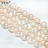 9-10mm Potato Freshwater Pearl Beads 15 Inch Strand