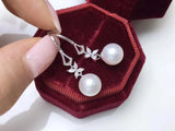 925 Silver Earring Findings for Pearls Beads Agate Jade