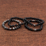 Hot Flash Lava-rock Stone Hand String Bracelets