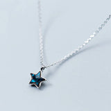 S925 Silver Moon Zircon Pendant Necklace