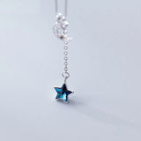 S925 Silver Moon Zircon Pendant Necklace