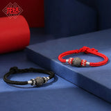 925 Silver Tibetan Buddhism Love Hand-woven Bracelet