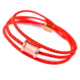 925 Silver Tibetan Bracelet Red Rope Chinese Knots Prayer Jewelry