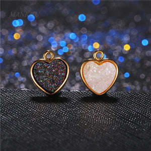 Hot Drusy Druzy Pendant for Necklace Charm Pendant 24K Electroplated