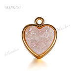Hot Drusy Druzy Pendant for Necklace Charm Pendant 24K Electroplated