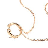 Unique Natural Zircon Necklace 585 Rose Bridal Wedding High Daily Jewelry