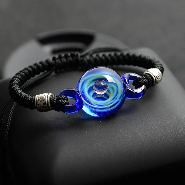 Galaxy Solar System Bracelet Glass Bead Bangles & Bracelets Jewelry