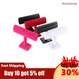 Velvet T Bar Watch Headband Holder Organizer
