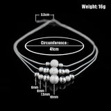 Vintage Sphere Pendant Necklace 925 Sterling Silver Multilayer Small Round Ball