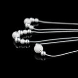 Vintage Sphere Pendant Necklace 925 Sterling Silver Multilayer Small Round Ball