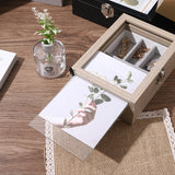 Vintage Wooden Jewelry Display Organizer Box Tray Holder