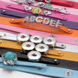 15 High Leather Bracelet&Bangles DIY Snap Jewelry fit 18mm Snap Button